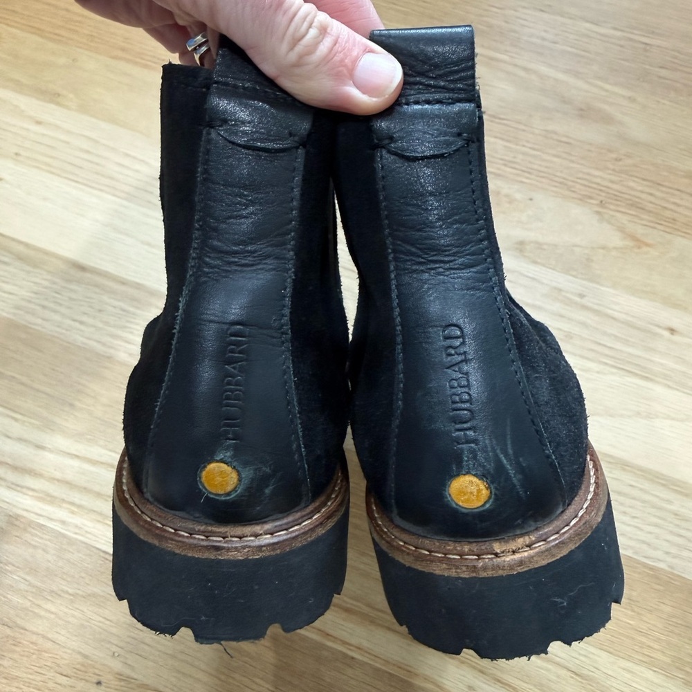 Samuel Hubbard Chelsea Black Suede Ankle Boots Size 7 - Picture 6 of 9